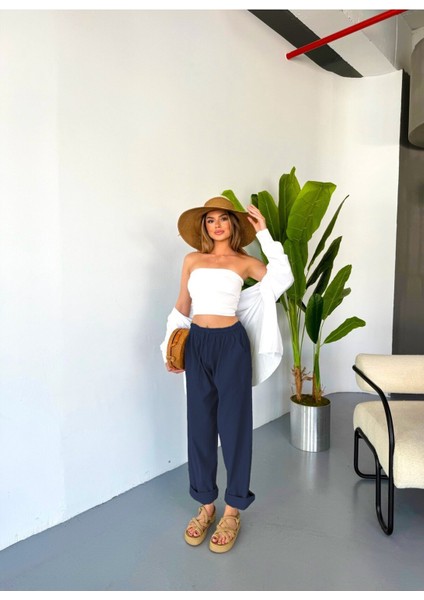 Jemmy Kadın Keten Pantolon W305-60 indirimleri