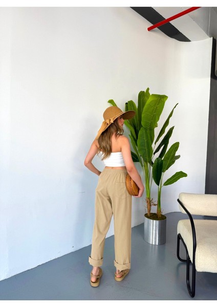 Jemmy Kadın Keten Pantolon W305-61 fırsatları