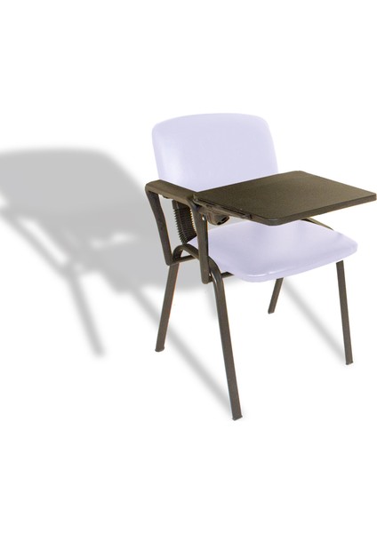 Form Hareketli Kollu Konferans Sandalyesi - Beyaz