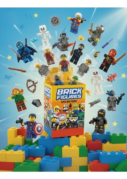 2 Adet Sürpriz Model Aksesuarlı Brick Figür 76 Farklı Model 10 Cm. Minecraft Örümcek Adam fırsatları