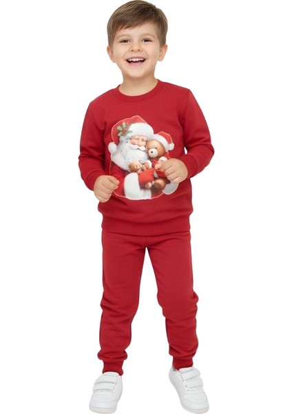 Kız ve Erkek Için Noellik Takım Baskılı Şardonlu Kışlık fiyatları