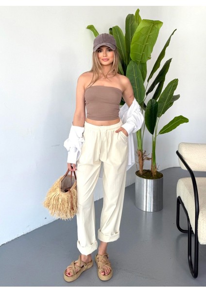 Jemmy Kadın Keten Pantolon W305-23