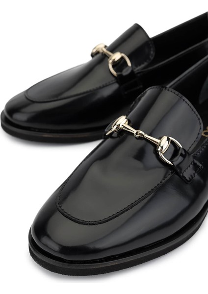 Kadın Hakiki Deri Siyah Açma Loafer Ayakkabı 899 12628 Bn Ayk SK25-26 Sıyah Acma modelleri