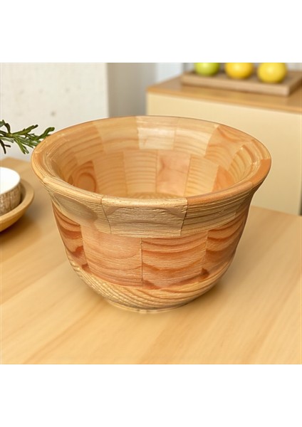 🌲✨ El Yapımı Çam Ağacından Ahşap Kase