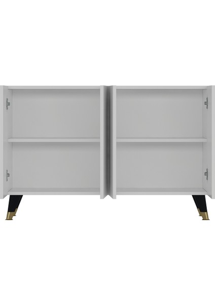 8191KM-128DD Konsol,kahve Köşesi,ayakkabılık,ofis Evrak Dolabı,mutfak Kiler Dolabı,tv Ünitesi Beyaz-Altın fırsatları