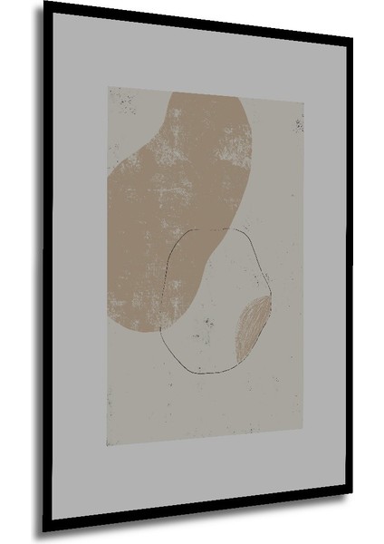 Dekoratif Ahşap Dikdörtgen Tablo Soyut Şekiller Çerçeve Görünümlü modelleri