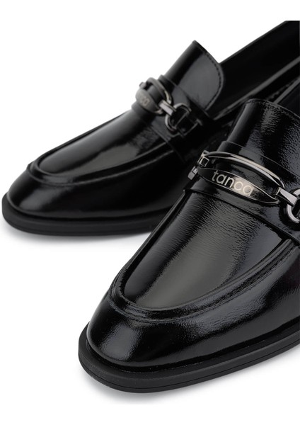 Kadın Hakiki Deri Siyah Rugan Makosen Ayakkabı 488 1130 Bn Ayk SK25-26 Sıyah Krsk Rgn modelleri