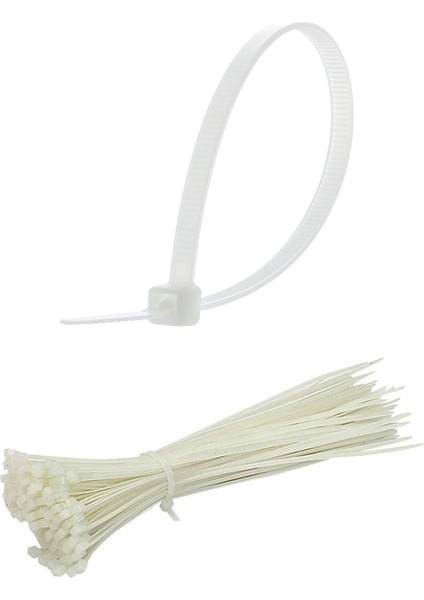 100 Adet Plastik Cırt Kelepçe Kablo Bağı Kablo Düzenleyici- 3.6 x 150 mm fiyatları