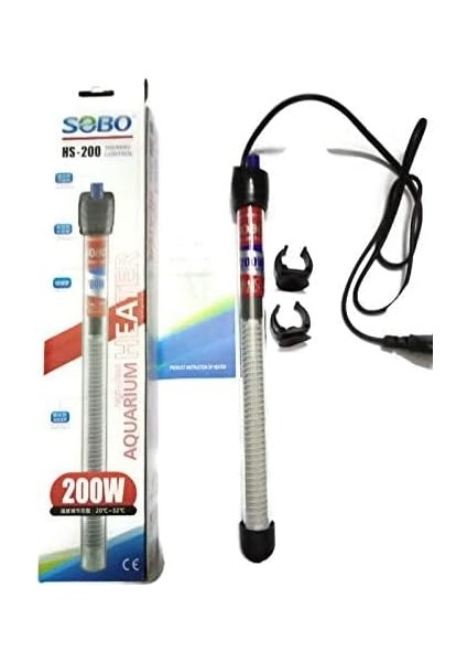 HS-200 Akvaryum Cam Isıtıcı 200W
