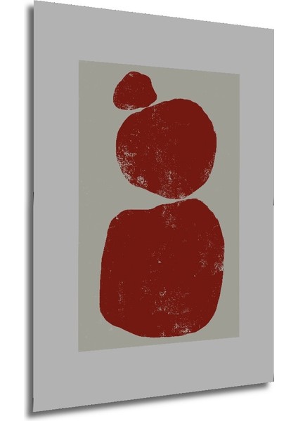 Dekoratif Ahşap Dikdörtgen Tablo Kırmızı Lekeler modelleri