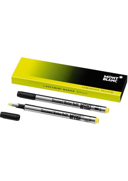 2 Document Marker Refills Luminous Yellow 105168