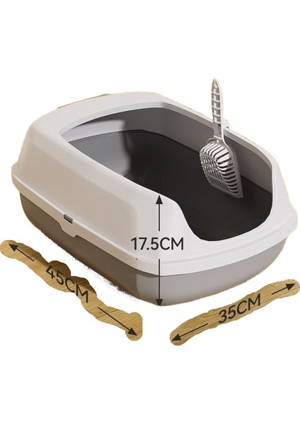 Kedi Kum Kabı Kedi Tuvalet Deodorantı Sıçrama Önleyici Açık Yavru Kedi Yetişkin Kedi Evcil Hayvan Bakım Ürünleri (Yurt Dışından)