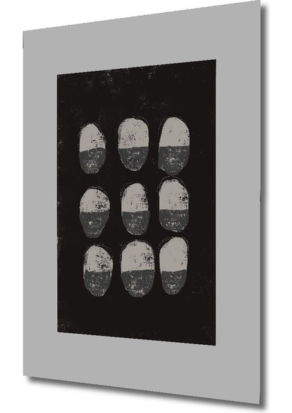 Dekoratif Ahşap Dikdörtgen Tablo Dokuz Form fiyatları