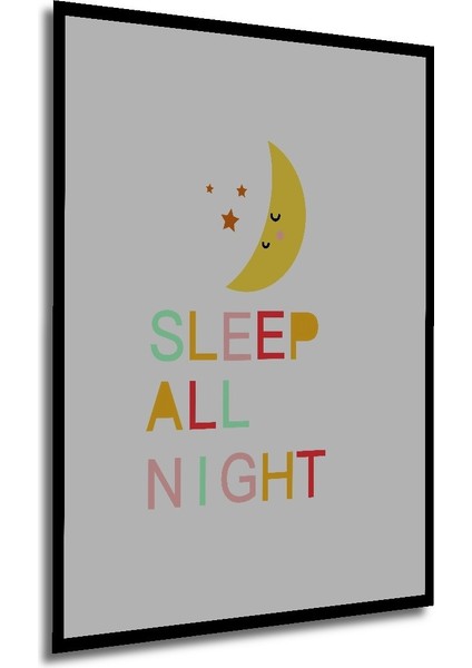 Dekoratif Ahşap Dikdörtgen Tablo Uyku Zamanı Çerçeve Görünümlü modelleri