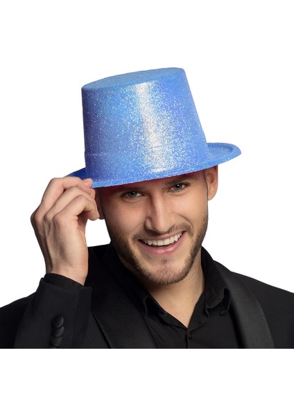 Floresan Renk Simli Uzun Fötr Melon Şapka 12 cm fiyatları