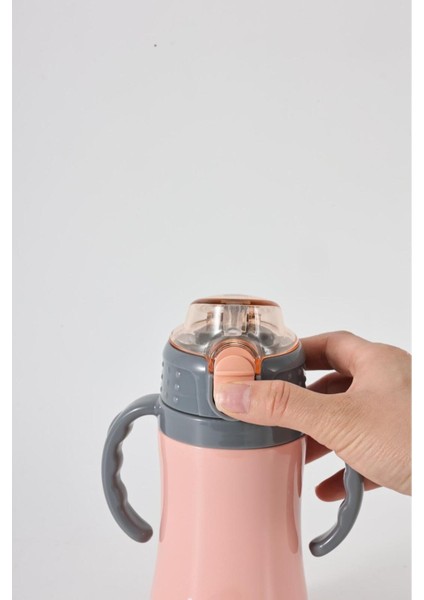 Çocuk Termosu - 280 ml | Sızdırmaz Çift Cidarlı, Vakum Yalıtımlı | Paslanmaz Çelik Pipetli Termos indirimleri