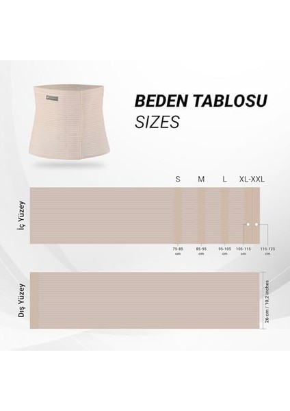 Flexy Medical Ayarlanabilir Elastik Karın Korsesi, Lohusa Korsesi, Sezeryan, Doğum Sonrası, Karın Desteği, Bel Korsesi, Bel Inceltme ve Sıkılaştırma, Ameliyat Sonrası Destek, Bel Ağrısı