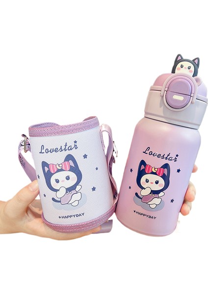 Çizgi Film Çift Içecek Büyük Kapasiteli Portatif Öğrenci Yalıtım Su Isıtıcısı (Yurt Dışından)