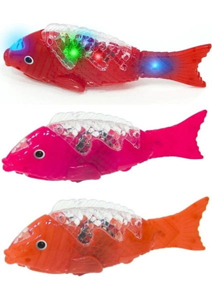 Hareketli Kuyruklu Işıklı Sesli Kırmızı Balık Kaç Kaç - Bebek Emekleme Arkadaşı