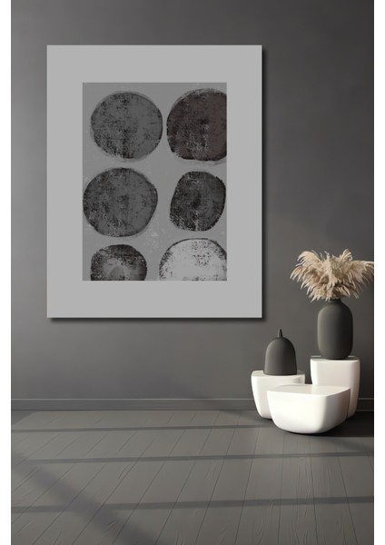 Dekoratif Ahşap Dikdörtgen Tablo Dairelerin Ahengi