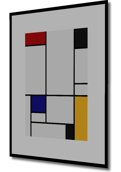 Dekoratif Ahşap Dikdörtgen Tablo Modern Geometri Sanatı Çerçeve Görünümlü fiyatları