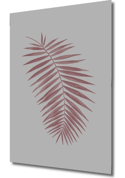 Dekoratif Ahşap Dikdörtgen Tablo Pembe Yaprak fiyatları