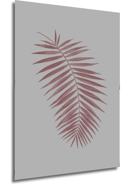 Dekoratif Ahşap Dikdörtgen Tablo Pembe Yaprak modelleri