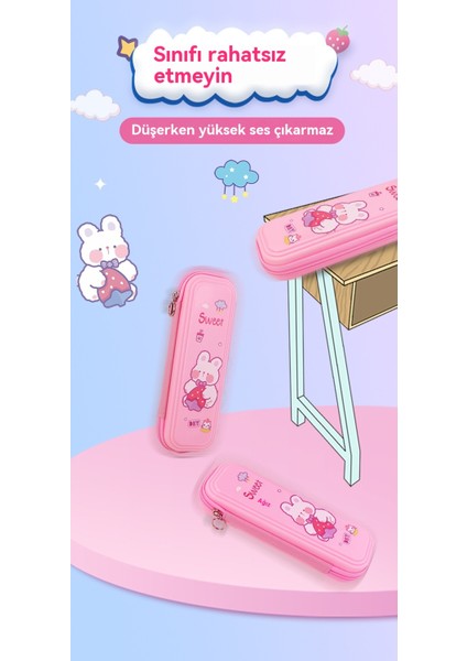 Çizgi Film Büyük Kapasiteli Su Geçirmez Çok Fonksiyonlu Ilkokul Öğrencisi Çift Katmanlı Plastik Kalem Kutusu (Yurt Dışından) fırsatları