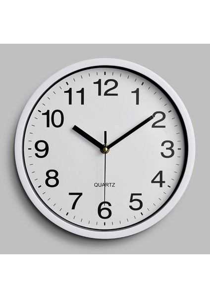 10 Inç 25 cm Plastik Duvar Saati Kuvars Saat Yatak Odası Oturma Odası Duvar Saati Basit Saat (Yurt Dışından)