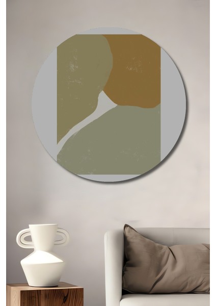 Dekoratif Ahşap Yuvarlak Tablo Renklerin Uyumu