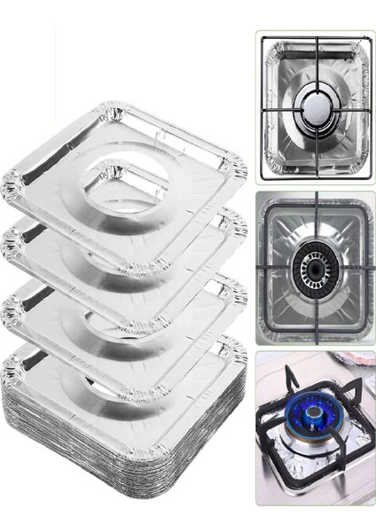 20 Adet Ocak Üstü Koruyucu Leke Önleyici Isıya Dayanıklı Yıkanabilir Ocak Gözü Izgara Koruyucu Folyo fırsatları