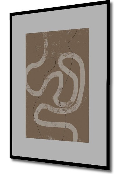 Dekoratif Ahşap Dikdörtgen Tablo Kıvrımlı Yollar Çerçeve Görünümlü fiyatları