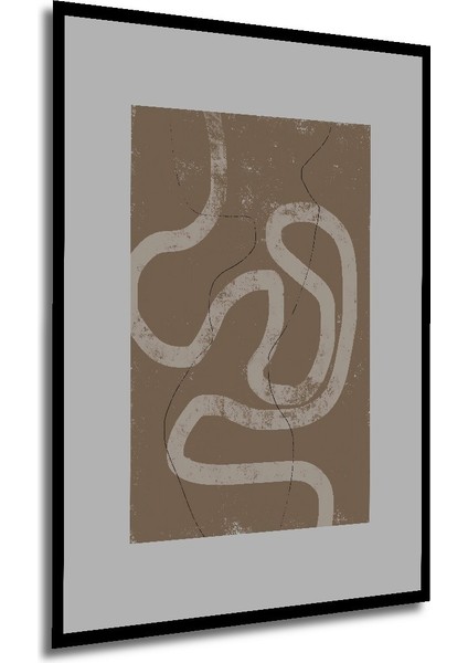 Dekoratif Ahşap Dikdörtgen Tablo Kıvrımlı Yollar Çerçeve Görünümlü modelleri