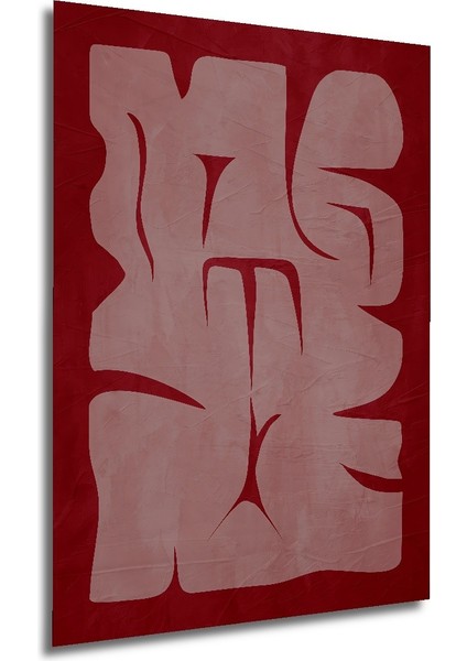 Dekoratif Ahşap Dikdörtgen Tablo Kırmızı Soyut Sanat modelleri
