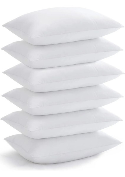 Misha 6 Adet Elyaf Dolgulu Yastık 50X70 3000GRAM /6 Adet