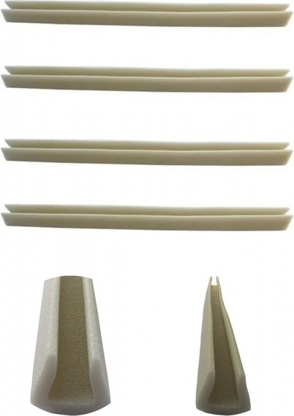 4 Adet Beyaz Kapı Altı Isı Yalıtımı Süngeri Kapı Altı Rüzgarlığı U Şekilli Geçmeli Strafor