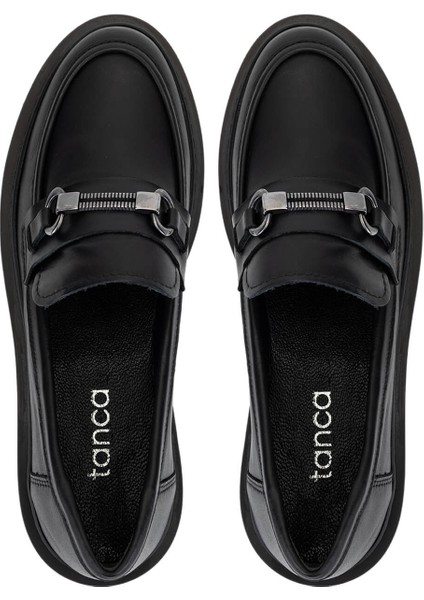 Kadın Hakiki Deri Siyah Loafer Ayakkabı 817 9877 Bn Ayk SK25-26 Sıyah Dr indirimleri