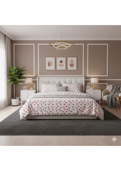 Evnur Tek Kişilik Dört Mevsim Set Kalp