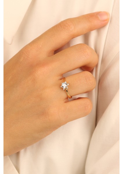 Tektaş Model Lotus Altın Yüzük ÇGKY0092 fiyatları