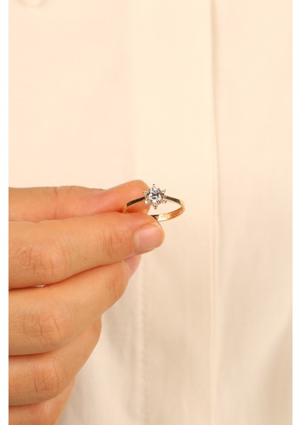 Tektaş Model Lotus Altın Yüzük ÇGKY0092 fırsatları