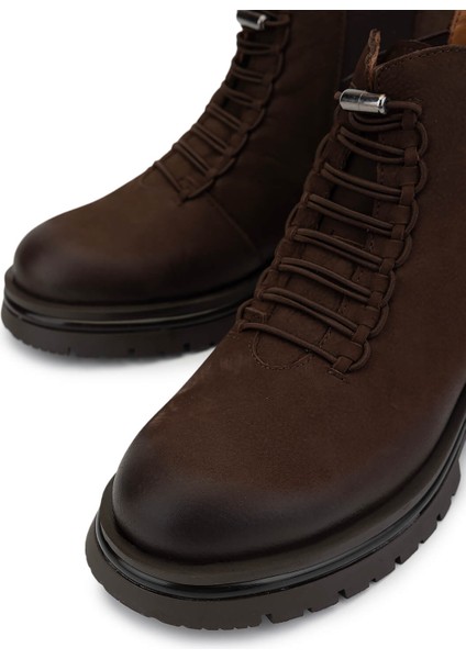 Kadın Hakiki Deri Kahverengi Casual Bot 599 0224 Bn Bot SK25-26 Kahve Nubuk modelleri