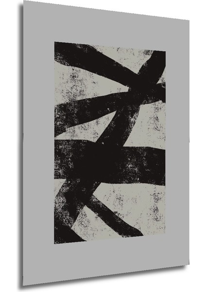 Dekoratif Ahşap Dikdörtgen Tablo Soyut Çizgiler Harmanı modelleri