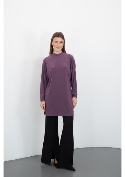 Tesettür Extra Uzun Tunik-Gül Kurusu fiyatları