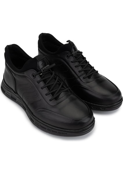Erkek Hakiki Deri Siyah Casual Ayakkabı 298 3057-56602 Erk Ayk SK25-26 Sıyah Atlas fiyatları