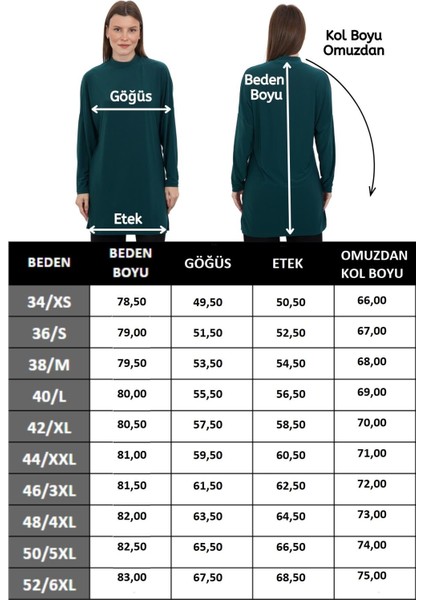 Tesettür Extra Uzun Tunik-Zümrüt Yeşil indirimleri