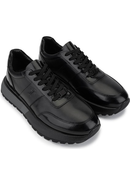 Erkek Hakiki Deri Siyah Açma Sneakers & Spor Ayakkabı 298 3229-2665 Erk Ayk SK25-26 Syh Acma/syh Atls fiyatları