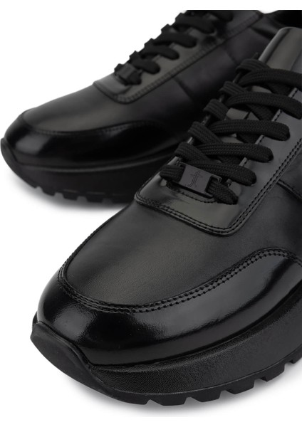 Erkek Hakiki Deri Siyah Açma Sneakers & Spor Ayakkabı 298 3229-2665 Erk Ayk SK25-26 Syh Acma/syh Atls modelleri