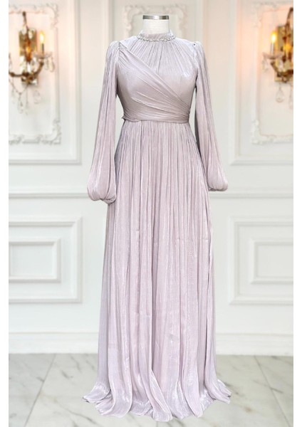 Pelin Abiye Elbise Bej