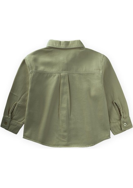 Tek Cepli Gabardin Gömlek 2-7 Yaş Haki Yeşil fiyatları