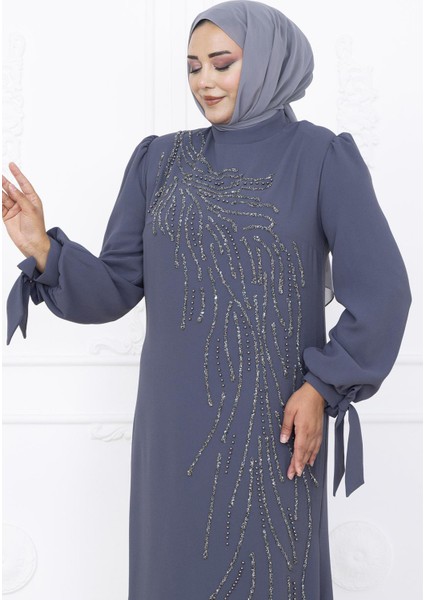 Irem Tesettür Abiye Antrasit fiyatları